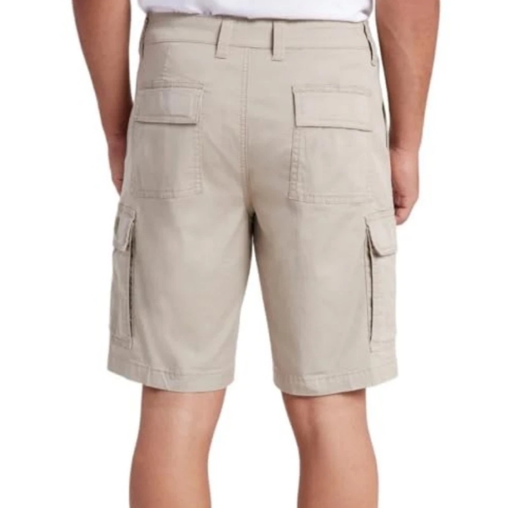 NEW UNIONBAY Relaxed Fit Flex Waist Cargo Shorts Khaki Tan Gorpcore Mens 38 XL - Picture 8 of 9